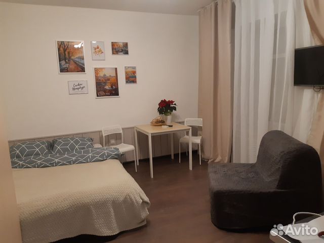 

Квартира-студия, 30 м², 2 кровати
