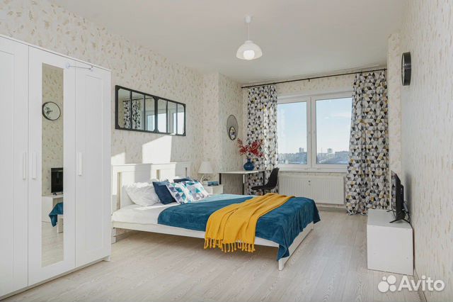 

1-к. квартира, 38 м², 2 кровати