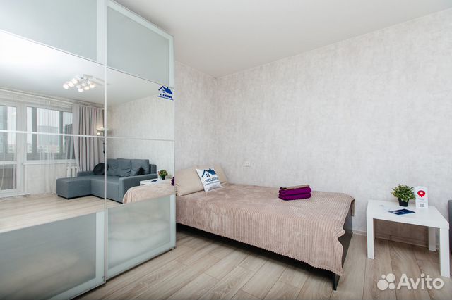 

1-к. квартира, 42 м², 2 кровати