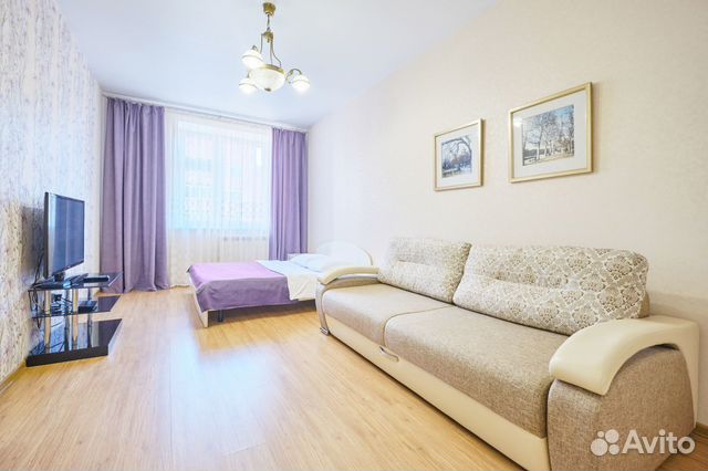 

1-к. квартира, 45 м², 2 кровати