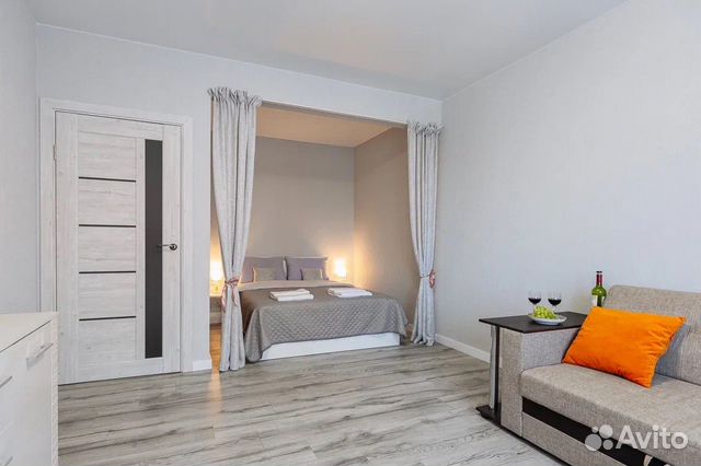 

1-к. квартира, 38 м², 2 кровати
