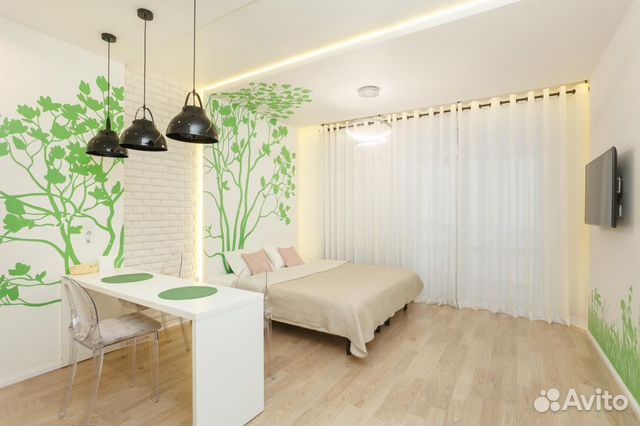 

Квартира-студия, 34 м², 1 кровать