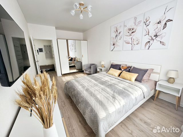

1-к. квартира, 41 м², 2 кровати