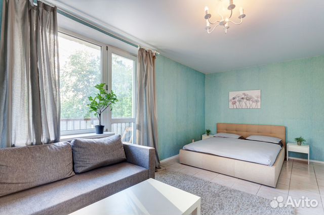 

1-к. квартира, 40 м², 2 кровати