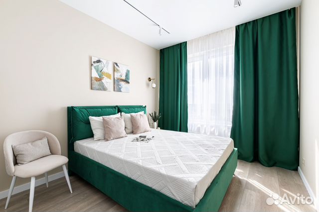 

1-к. квартира, 38 м², 2 кровати