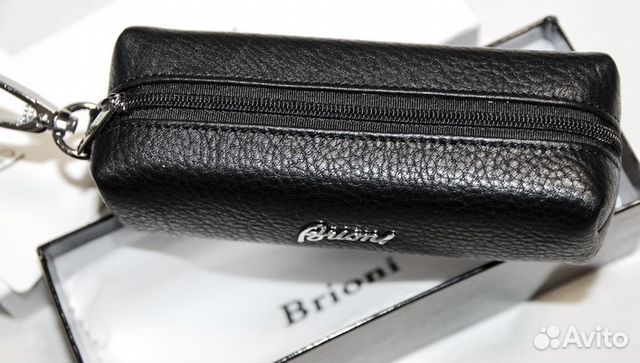Мужская кожаная ключница Brioni black new Мужская кожаная ключница Brioni black new