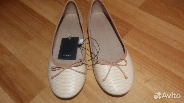 Новые туфли/балетки zara р.37(ст.23см)