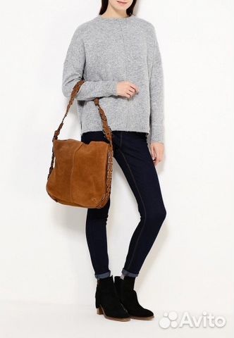 Сумка рыжая замша кроссбоди Zara, Mango новая