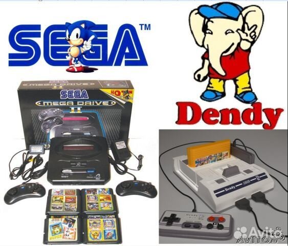 Sega Mega Drive 2 сега мега драйв 2 Dendy Junior