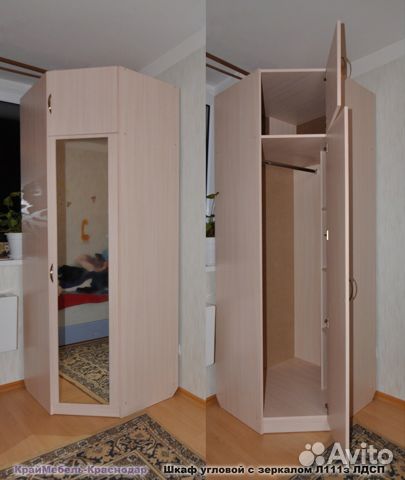 Шкаф угловой с зеркалом купить в краснодарском крае на avito.