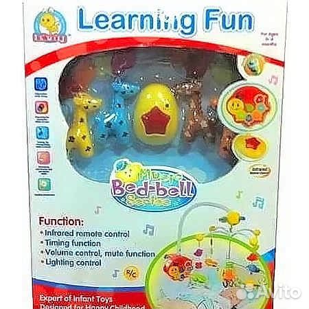 Мобиль карусель на детскую кроватку Learning Fun