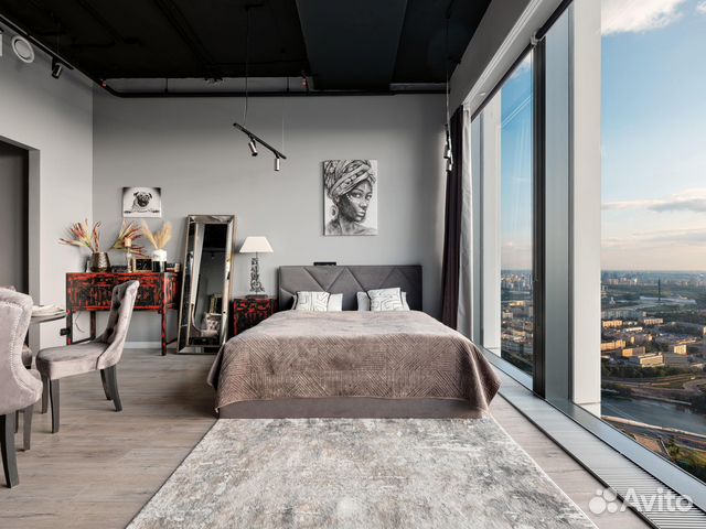 

Квартира-студия, 45 м², 2 кровати