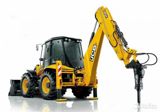 Аренда экскаватора-погрузчика JCB гидромолота. бур Аренда экскаватора-погрузчика JCB гидромолота. бур