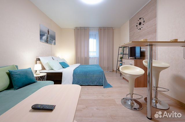 

Квартира-студия, 38 м², 2 кровати