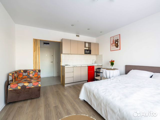 

Квартира-студия, 24 м², 2 кровати
