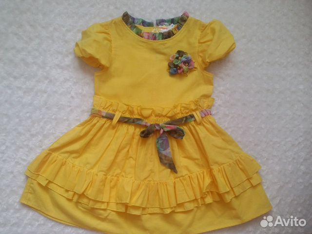 Яркое льняное новое платье рост 134 см Яркое льняное новое платье рост 134 см