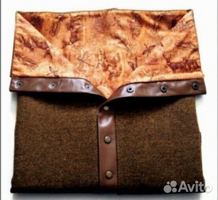 Шарф / Палантин - трансформер, натуральный твид