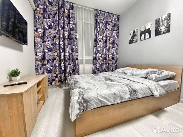 

1-к. квартира, 34 м², 2 кровати