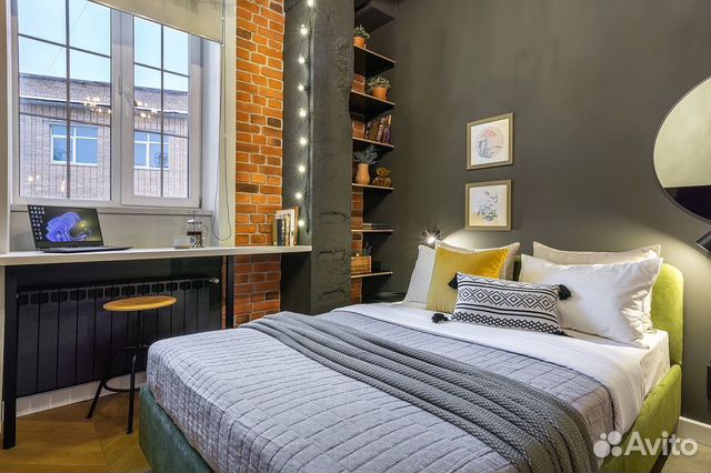 

Квартира-студия, 30 м², 2 кровати