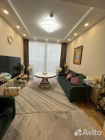 

1-к. квартира, 64 м², 2 кровати