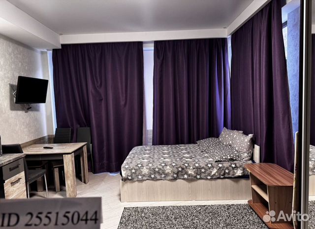 

Квартира-студия, 30 м², 1 кровать