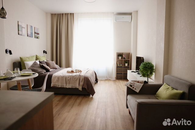 

Квартира-студия, 30 м², 2 кровати