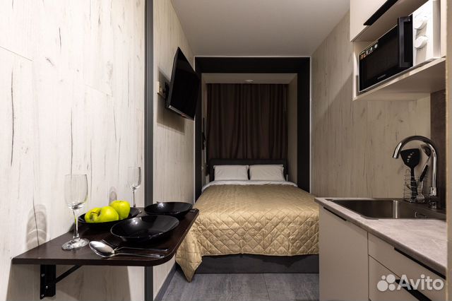 

Квартира-студия в апарт-отеле, 12 м², 1 кровать
