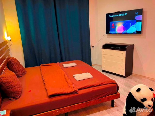 

Квартира-студия, 28 м², 2 кровати
