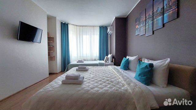 

1-к. квартира, 37 м², 2 кровати