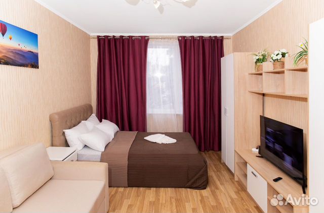

1-к. квартира, 38 м², 2 кровати