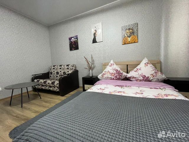 

1-к. квартира, 42 м², 3 кровати