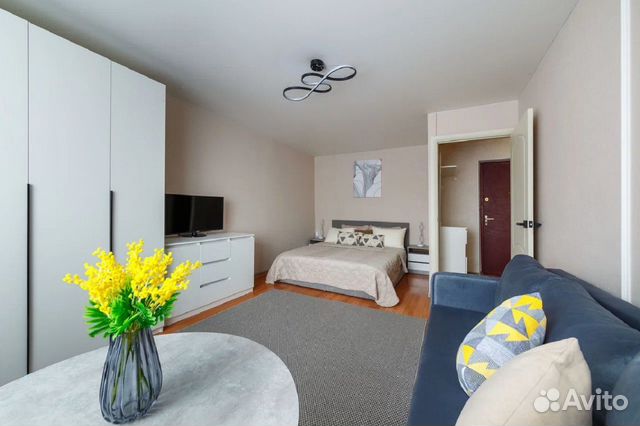 

1-к. квартира, 37 м², 2 кровати