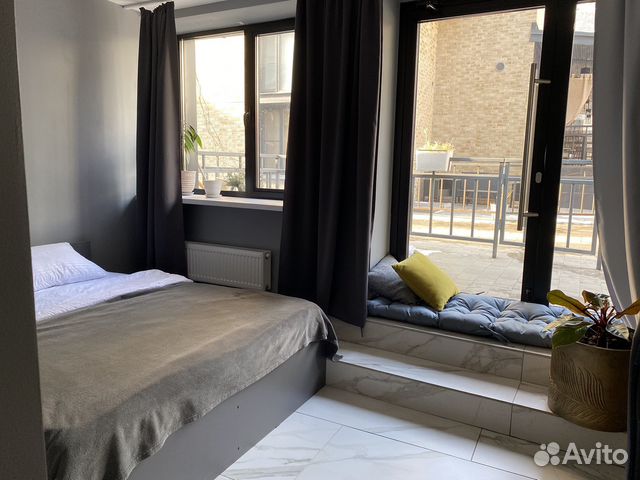 

Квартира-студия, 46 м², 2 кровати