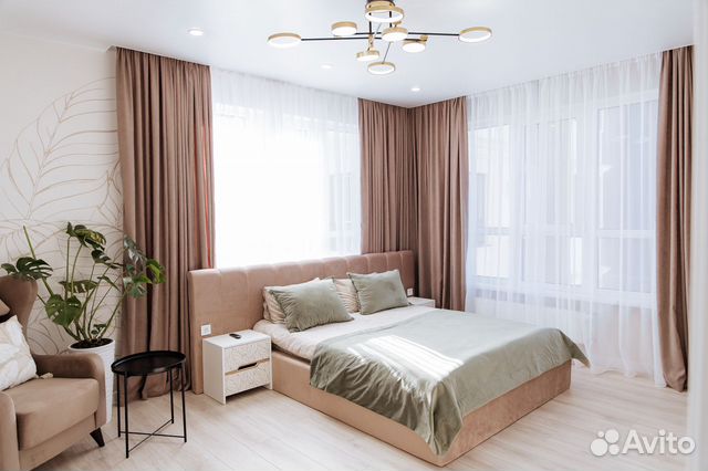 

1-к. квартира, 46 м², 2 кровати