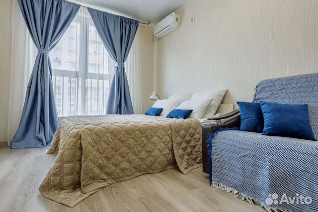 

1-к. квартира, 42 м², 2 кровати