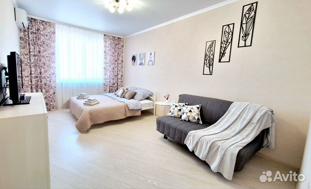 

1-к. квартира, 38 м², 2 кровати