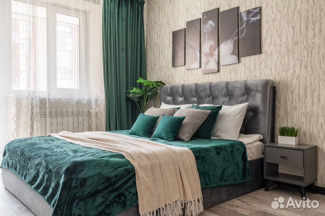 

1-к. квартира, 42 м², 2 кровати