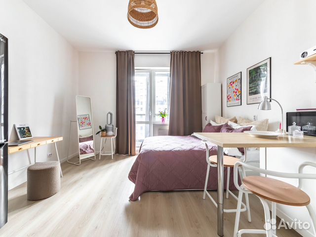 

Квартира-студия, 25 м², 1 кровать