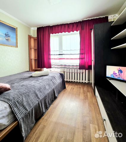 

1-к. квартира, 50 м², 3 кровати