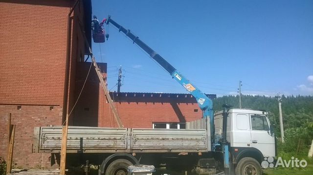 Услуги манипулятора. Кран-манипулятор на базе маз