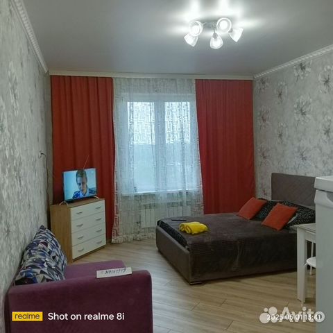 

Квартира-студия, 33 м², 2 кровати