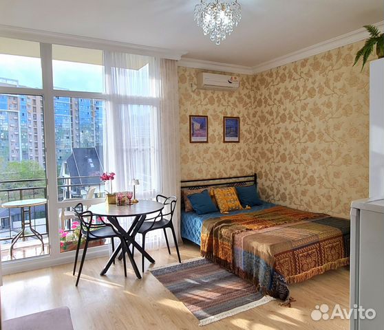 

Квартира-студия, 28 м², 2 кровати