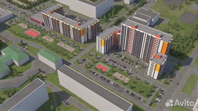 2-к квартира, 42 м², 1/16 эт.