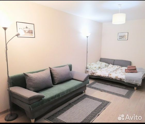

1-к. квартира, 34 м², 2 кровати