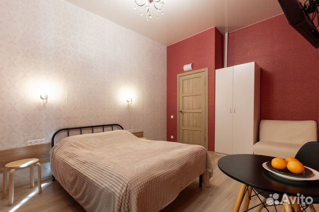 

Квартира-студия, 23 м², 2 кровати