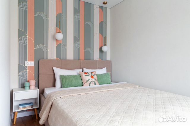 

1-к. квартира, 40 м², 2 кровати