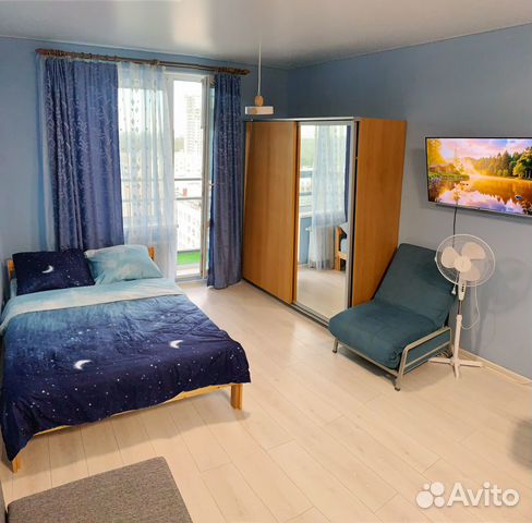 

Квартира-студия, 28 м², 3 кровати