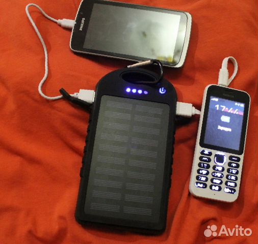 Внешний аккумулятор Solar Panel Power Bank