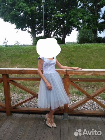 Платье нежно голубого цвета Платье нежно голубого цвета