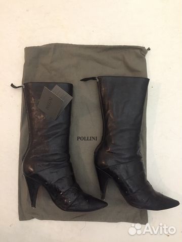 Сапоги Pollini, оригинал, кожа Сапоги Pollini, оригинал, кожа